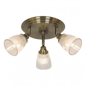 Lustra aplicata cu 3 spoturi design clasic MARTHA bronz antic 5016 RX