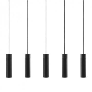 Lustra cu 5 pendule stil minimalist design nordic Tilo negru 2010483003 NL