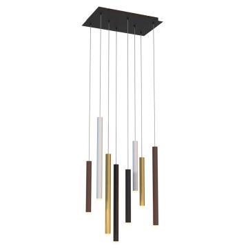 Lustra cu 8 pendule LED design modern minimalist CALA multicolor