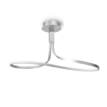 Lustra LED aplicata design modern NUR argintiu crom