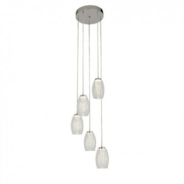 Lustra LED suspendata design modern Cyclone 5L 97291-5CL SRT