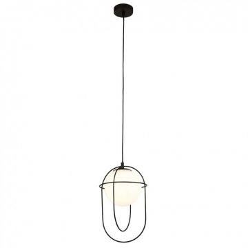 Lustra / Pendul suspendat design modern Axis negru 9131BK SRT