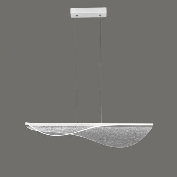 Lustra suspendata LED design deosebit Bianca