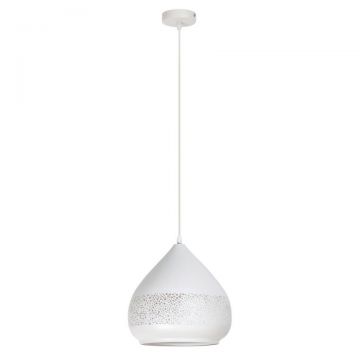 Pendul design industrial metalic alb KAIA 2279 RX