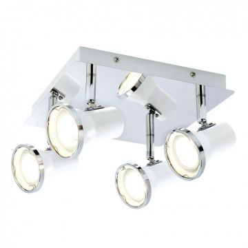 Plafoniera cu 4 spoturi directionabile pentru baie IP44 Steve 5500 RX