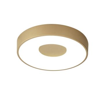 Plafoniera LED Smart dimabila cu telecomanda COIN Ã˜38cm aurie