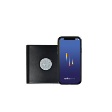 Senzor de miscare si lumina amurg pentru iluminat inteligent cu baterii IP54 Smart Black