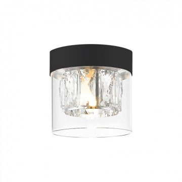 Spot aplicat design modern GEM negru mat C0389-01A-P7AC ZL