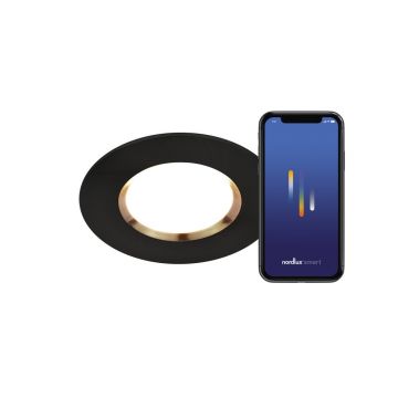 Spot incastrabil LED CCT, IP65 Don Smart negru