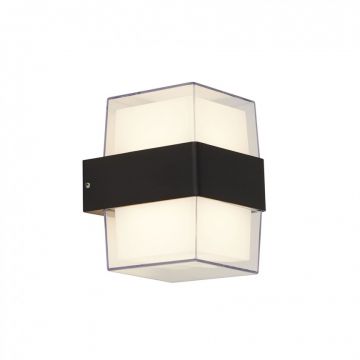 Aplica LED moderna pentru iluminat exterior ambiental Outdoor 25122-2BK SRT