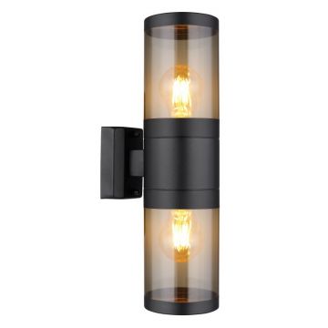 Aplica pentru exterior design modern IP44 Xeloo negru, fumuriu
