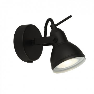 Aplica stil industrial cu spot orientabil Focus 1541BK SRT