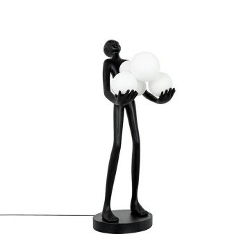 Lampa de masa decorativa cu design original Woman Premium negru