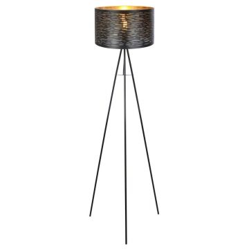 Lampadar cu trepied design modern TUNNO negru, auriu 15342S GL