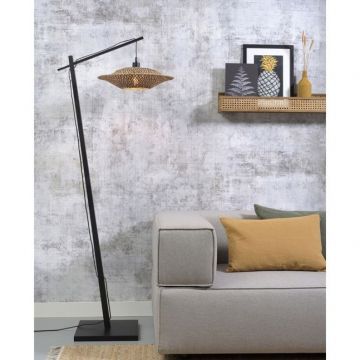 Lampadar din bambus Bali S negru, 44cm BALI/F/AD/B/4412/BN