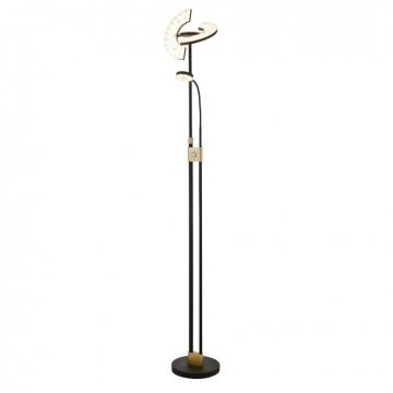 Lampadar LED, Lampa de podea design modern Gio, negru EU1024MBSB SRT