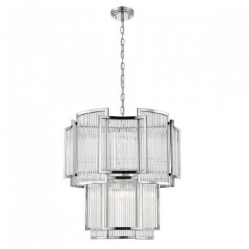 Lustra, Candelabru elegant design modern SERGIO crom P0528-08A-F4AC ZL