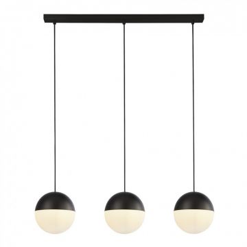 Lustra cu 3 pendule design modern Endor, negru 24181-3BK SRT