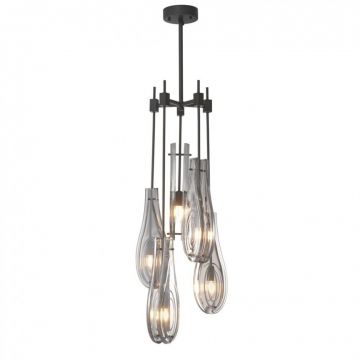 Lustra cu 5 brate design LUX Bellano L bronz 114892 HZ