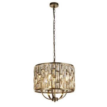 Lustra eleganta design modern Bijou 5Lt alama antic/ champagne