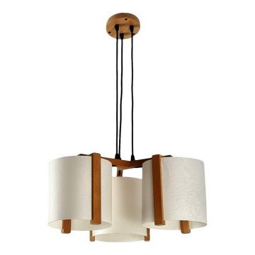 Lustra fabricata manual din lemn SCALA 3L