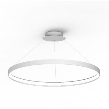 Lustra LED suspendata design modern circular CIRCLE 78, alb LA0716/1 - WH ZL