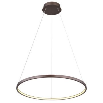 Lustra LED suspendata design modern Ralph cafea 60,5cm