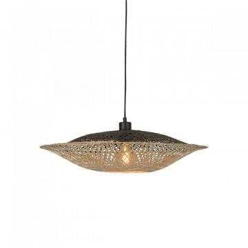 Lustra suspendata din bambus KALIMANTAN orizontal S, 44cm