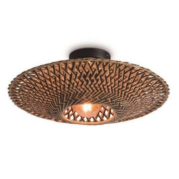 Plafoniera, lustra aplicata din bambus Bali, 44cm BALI/C/4412/BN