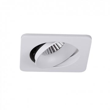 Spot directionabil, incastrabil tavan fals, LED dimabil, ARYA SQUARE alb H0100 MX