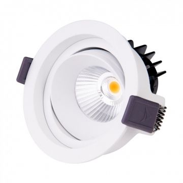 Spot LED directionabil, incastrabil tavan fals / plafon IP32 HIDEN alb H0109 MX