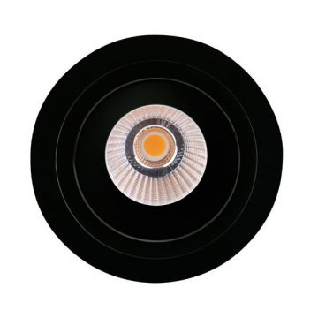 Spot LED directionabil, incastrabil tavan fals / plafon IP32 HIDEN negru H0110 MX
