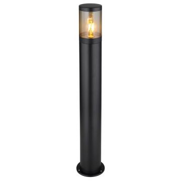 Stalp mediu pentru exterior design modern IP44 Xeloo negru, fumuriu