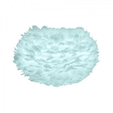 Abajur modern cu pene de gasca EOS mediu albastru deschis, 45cm 2024 VTC