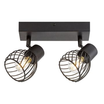 Aplica de perete / tavan design industrial Aberama negru
