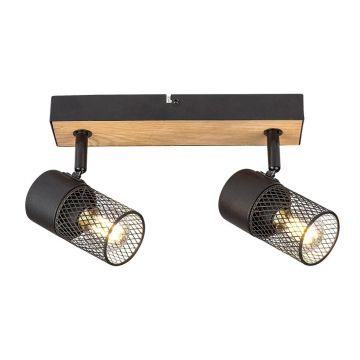 Aplica de perete / tavan design industrial Metta negru