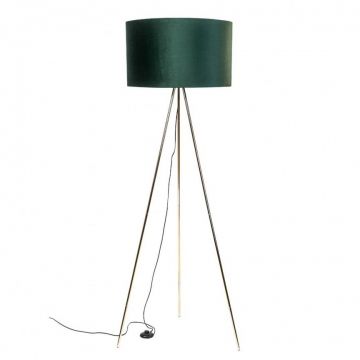 Lampadar cu trepied design modern INGA auriu/ verde