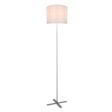 Lampadar, lampa de podea design modern Izander alb, argintiu