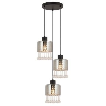 Lustra 3L design modern Hendry negru