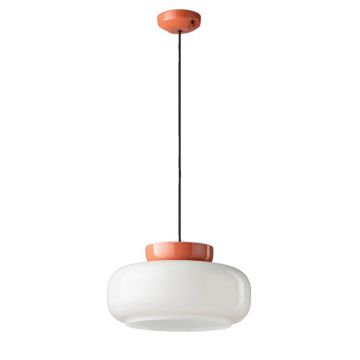 Lustra design retro realizata manual din ceramica si sticla MARACANÃ€