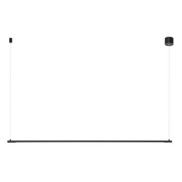 Lustra LED suspendata design liniar ELETTRA negru, L-120cm