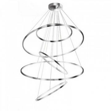 Lustra LED XXL dimabila design modern casa scarii Wheel crom ZZ AZ3417