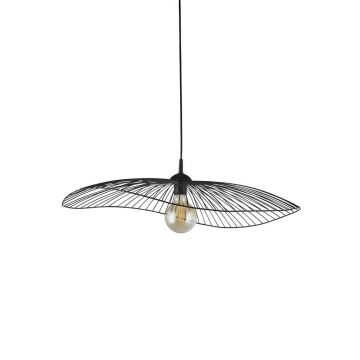 Lustra suspendata design deosebit Wave negru