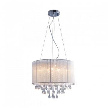 Lustra suspendata design elegant Verona alb