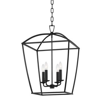 Lustra suspendata design felinar, Metal antic, BRYANT
