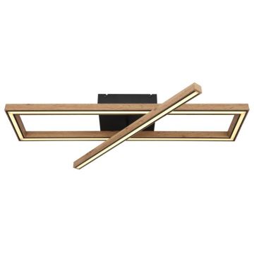 Plafoniera LED design indistrial Mandera negru 80x20cm