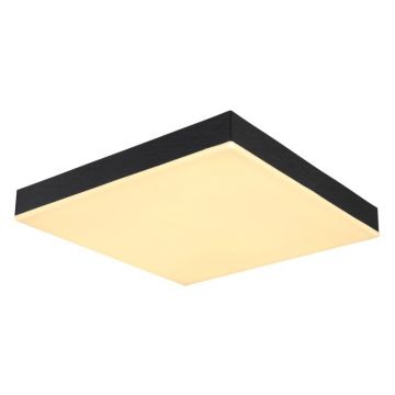 Plafoniera LED dimabil cu telecomanda design modern Doro negru 30x30cm