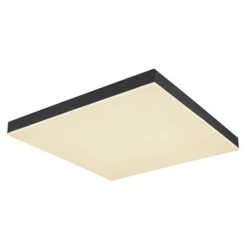 Plafoniera LED dimabil cu telecomanda design modern Doro negru 45x45cm