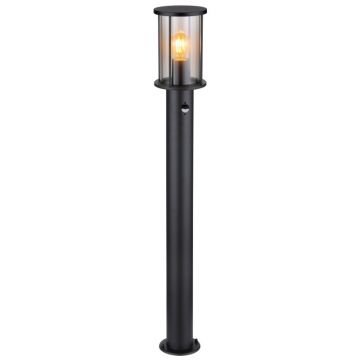 Stalp mediu pentru exterior cu senzor de miscare design modern IP54 Gracey negru