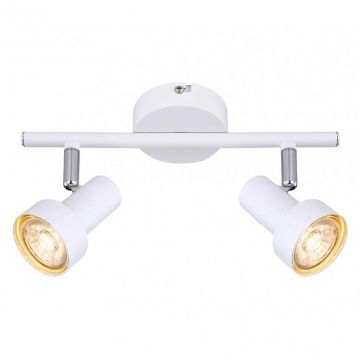 Aplica cu 2 spoturi design industrial Konrad alb 5355 RX